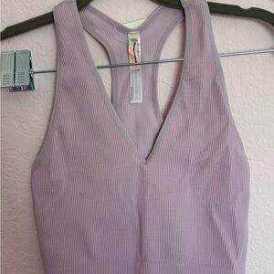 FP Movement by Free People Lavender free throw Crop Top